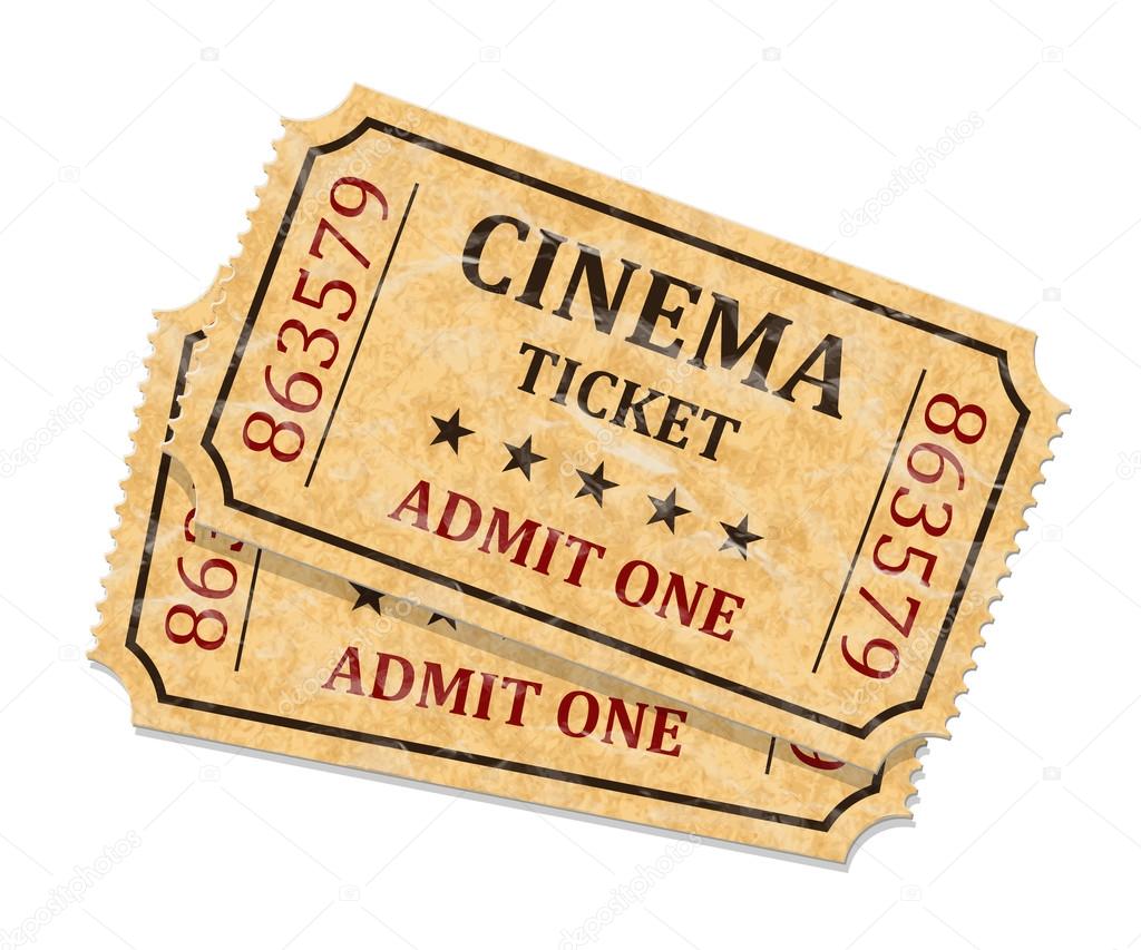 Retro cinema tickets