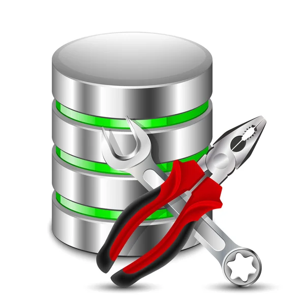 Icona di configurazione del database — Vettoriale Stock