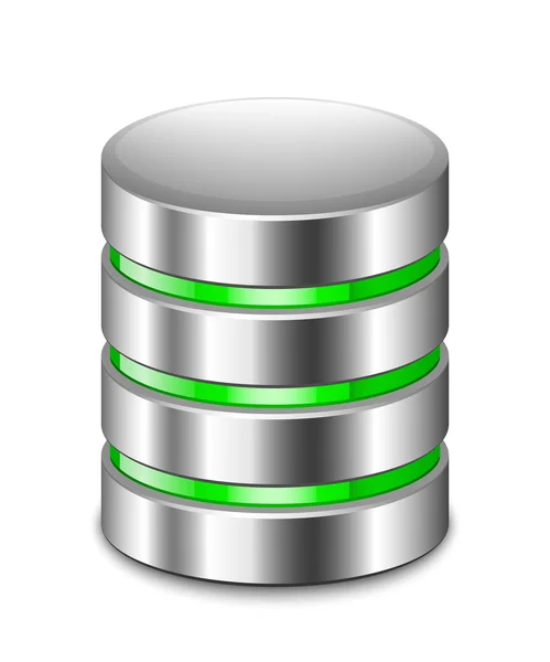 Database, icona del server — Vettoriale Stock