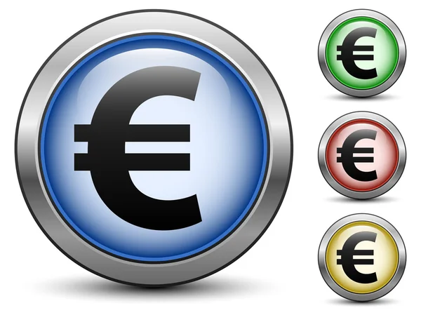 Symbole für Euro-Zeichen — Stockvektor