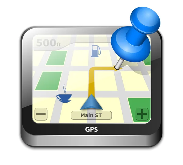 GPS navigatie concept. — Stockvector