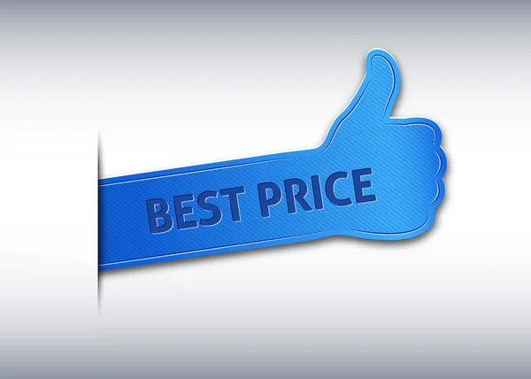 Banner del mejor precio — Vector de stock