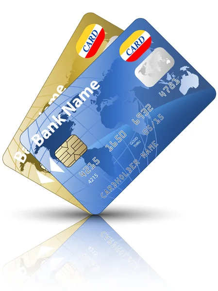 Twee creditcards — Stockvector