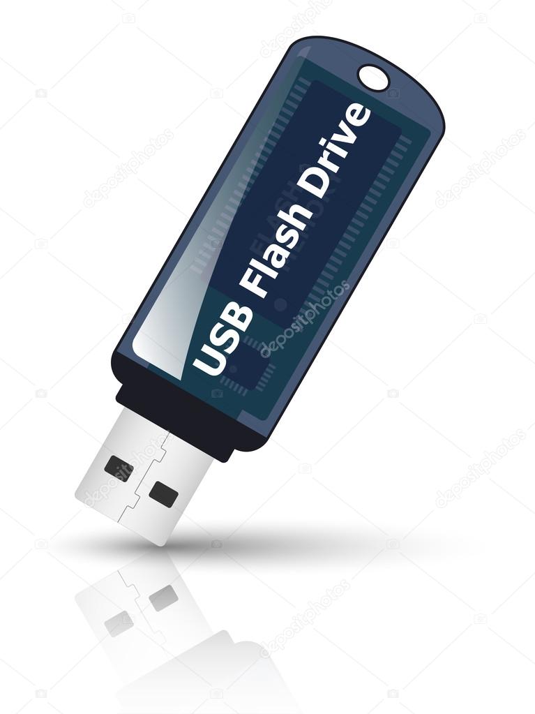 USB flash drive icon.