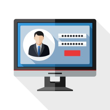 Kullanıcı oturum açma ile monitör simgesini