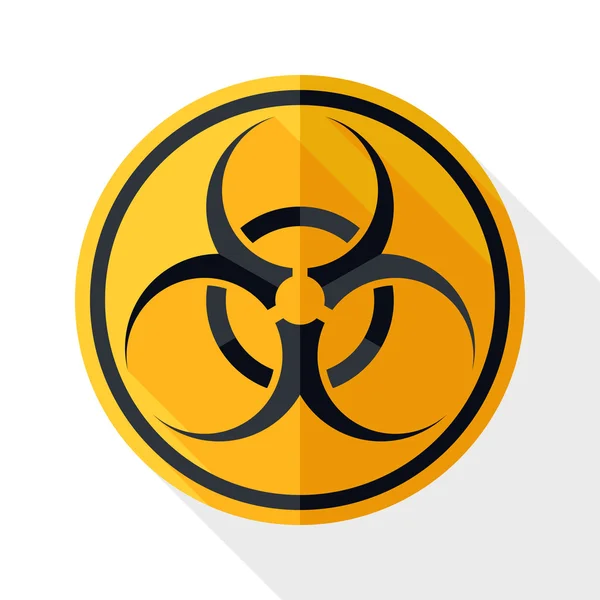 Biohazard, danger icon — Stock Vector