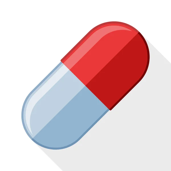 Kapszula pill-ikon — Stock Vector