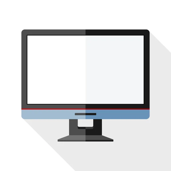 Het pictogram van de monitor met leeg scherm — Stockvector