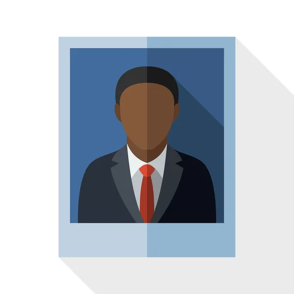 Homem negro em um terno de negócios — Vetor de Stock