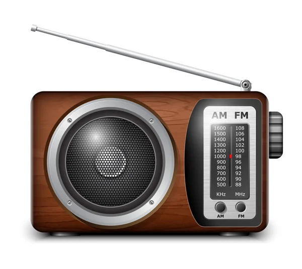 Retro radio ikona — Wektor stockowy