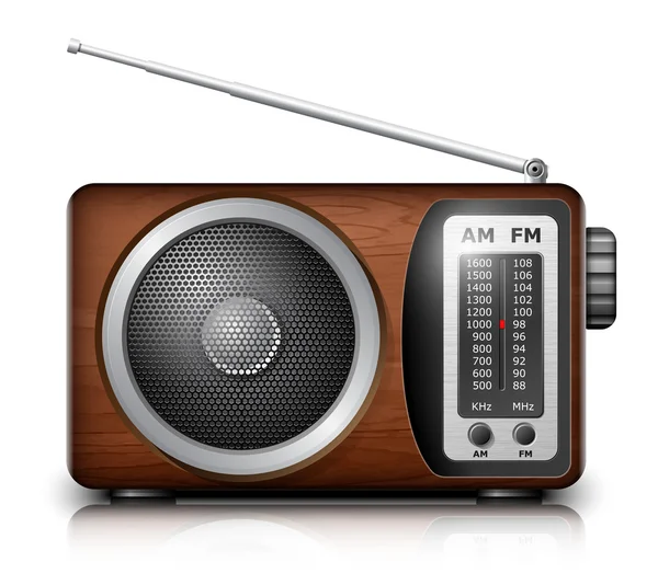 Icono de radio retro — Vector de stock