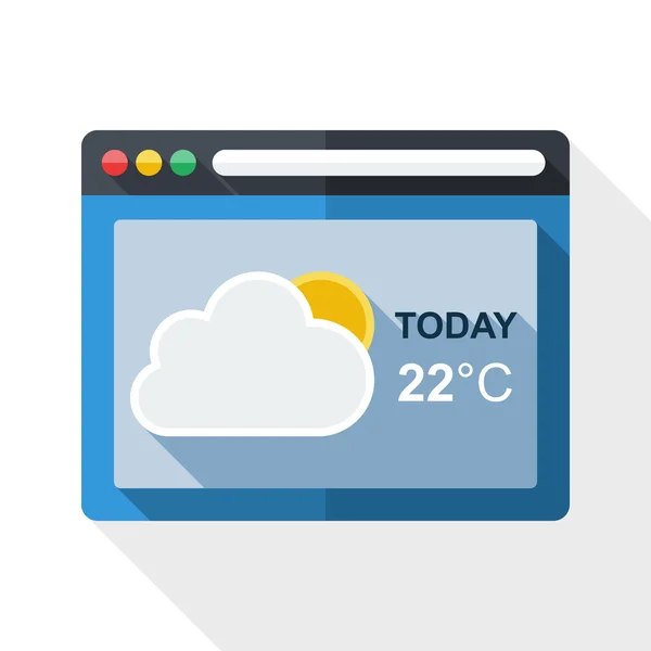 Icono de aplicación pronóstico del tiempo — Archivo Imágenes Vectoriales