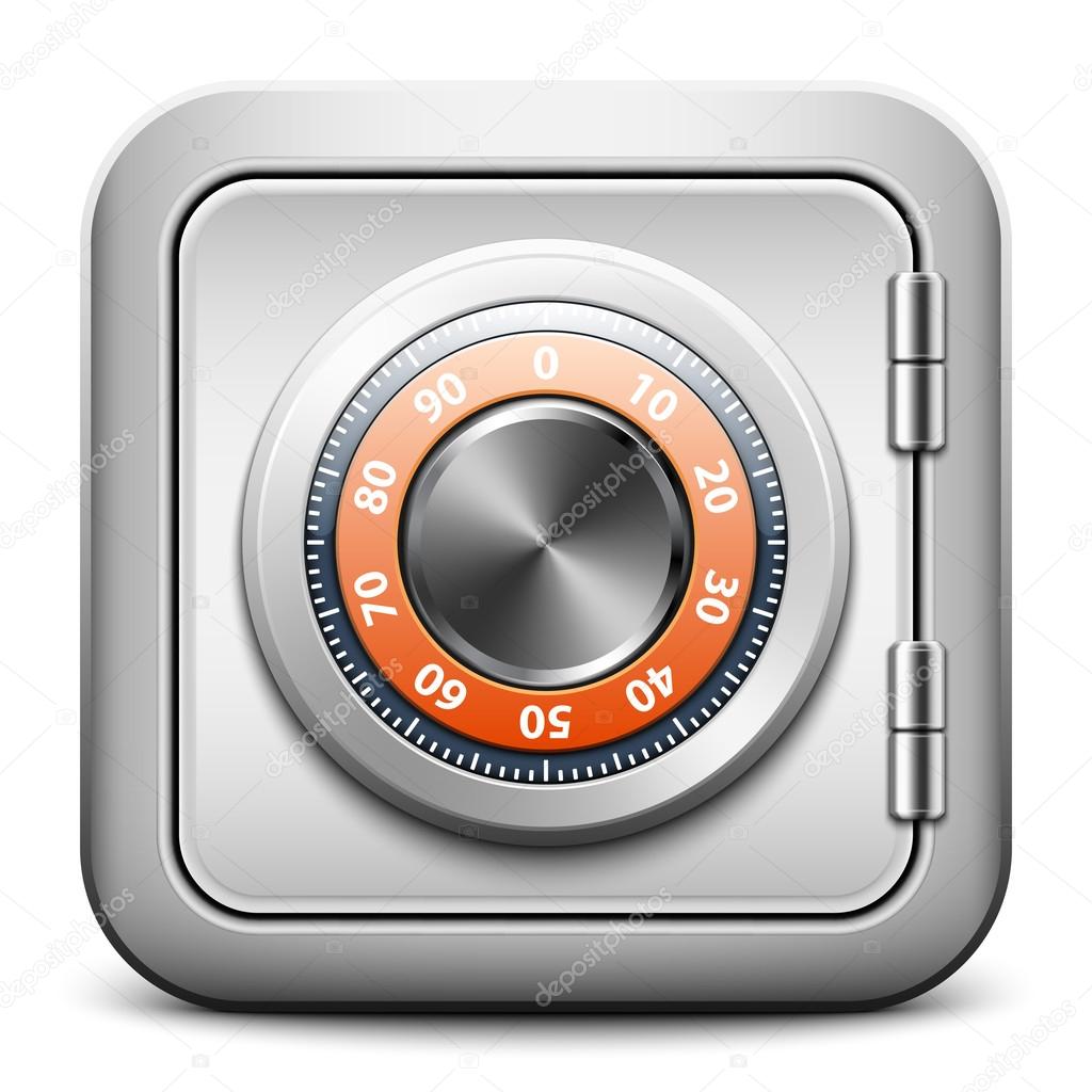 Metal safe icon