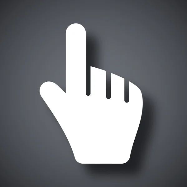 Hand-Cursor-Symbol — Stockvektor