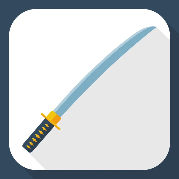 Icono espada Katana — Archivo Imágenes Vectoriales