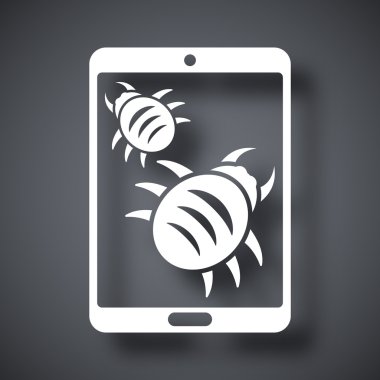 Kötü amaçlı yazılım simge ile enfekte tablet