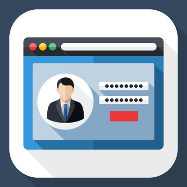 Kullanıcı oturum açma formu simgesi