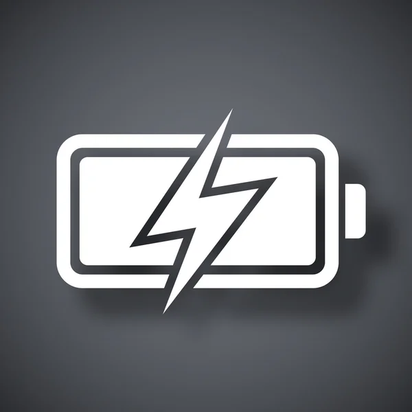 Batterij, gratis pictogram — Stockvector