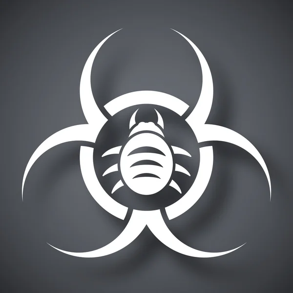 Biohazard virus icon — Stock Vector