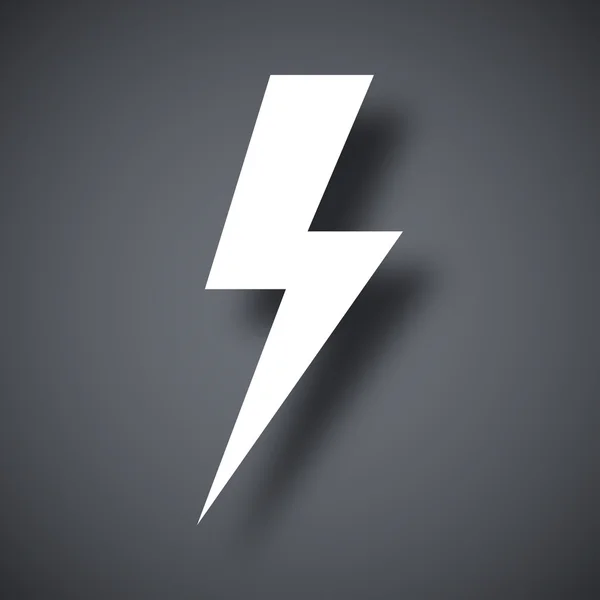 Lightning bolt icon — Stock Vector