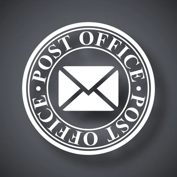 Carimbo postal ícone — Vetor de Stock