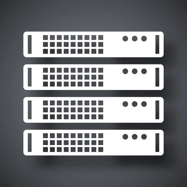 Server, het pictogram database — Stockvector