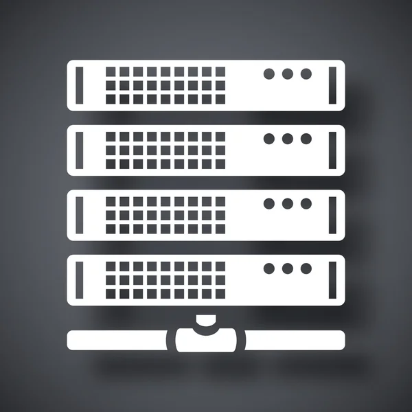Сервер, значок базы данных — стоковый вектор