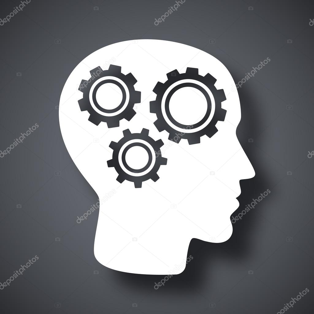 head mechanism icon.