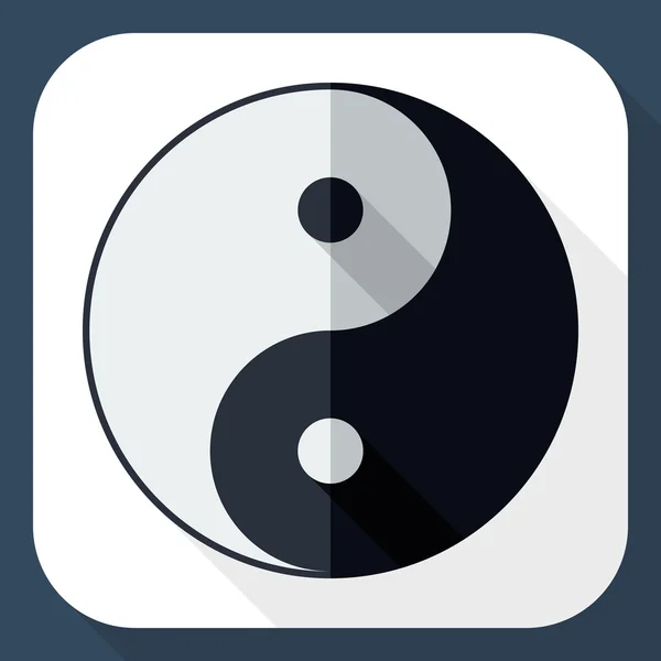 Vector illustration of the sign of Chinese philosophy of the symbol of