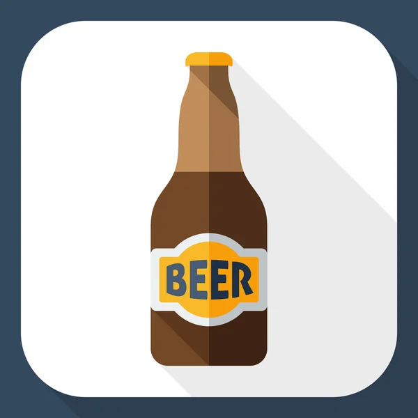 Icono de botella de cerveza — Vector de stock