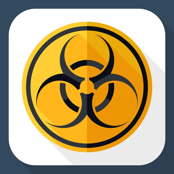 Biohazard, dangerous  icon — Stock Vector