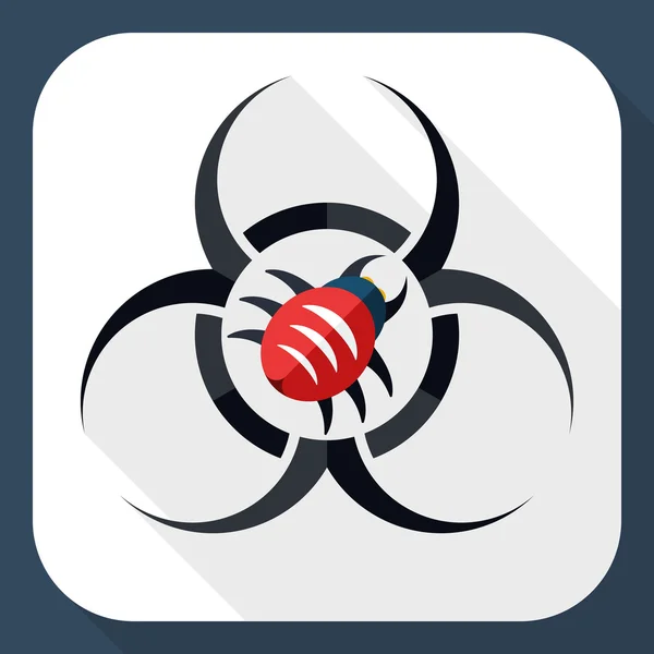 Biohazard virus icon — Stock Vector