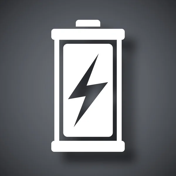Charged battery icon — Stock Vector