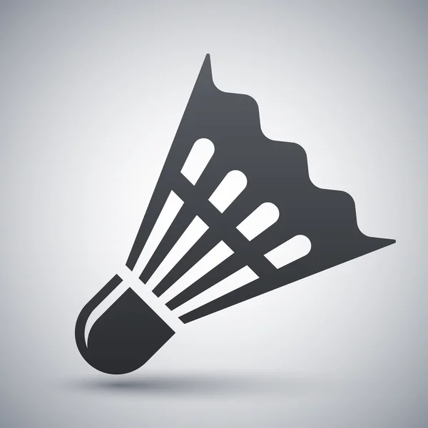 Badminton shuttlecock pictogram — Stockvector