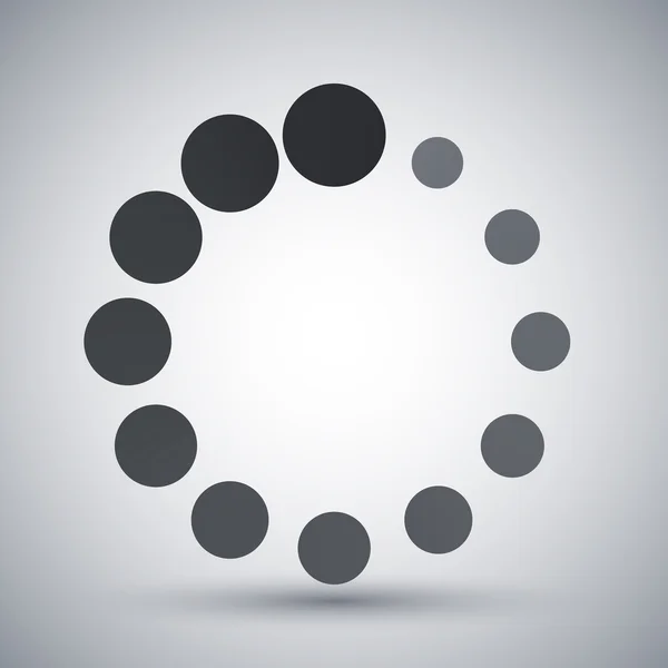 Ícone de carregamento circular — Vetor de Stock
