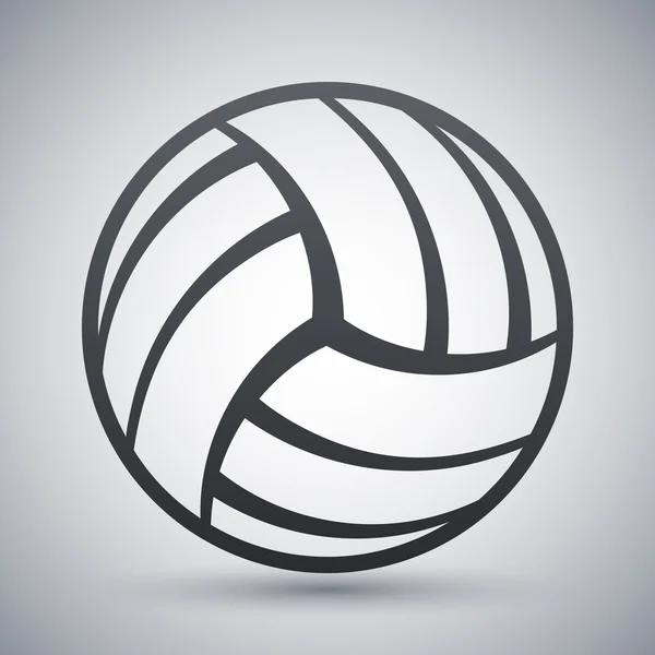 Icône balle de volley — Image vectorielle