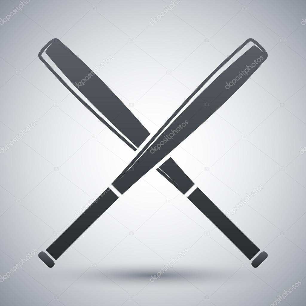 crossed baseball bats icon