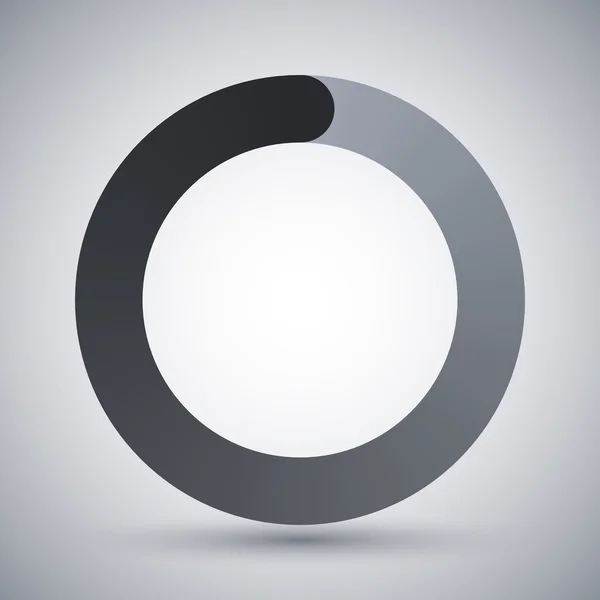 Icono de carga circular — Vector de stock