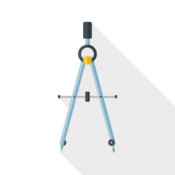 Kompas, ikonu nástroje — Stockový vektor