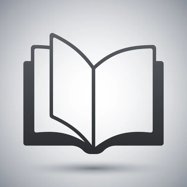 Nyitott könyv ikon. — Stock Vector