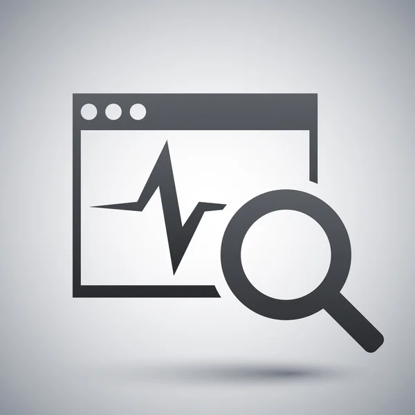 Diagnostics software icon. — Stock Vector