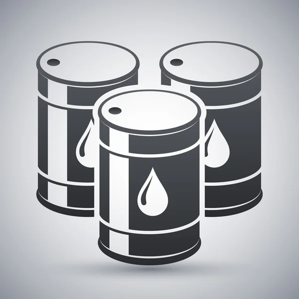 Icono barriles de petróleo — Archivo Imágenes Vectoriales