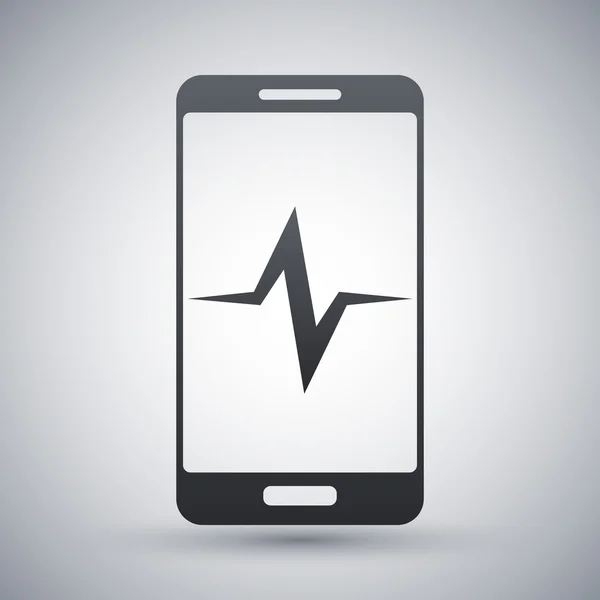 Smartphone diagnosztika ikon — Stock Vector