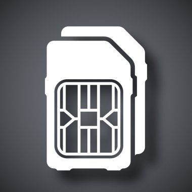 Çift SIM kart simgesi