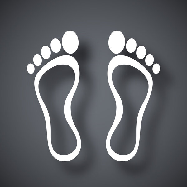human footprints icon