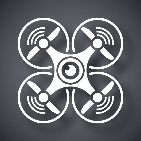 квадрокоптер с иконкой камеры
