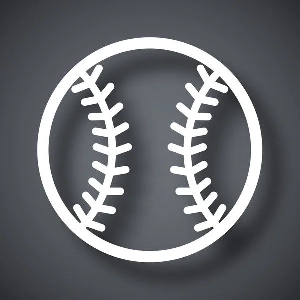 Baseball ball icon — Stock Vector