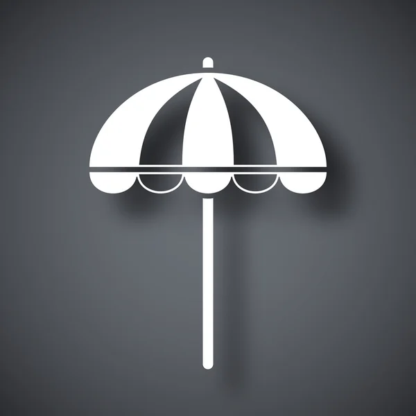 Tengerparti esernyő ikon — Stock Vector