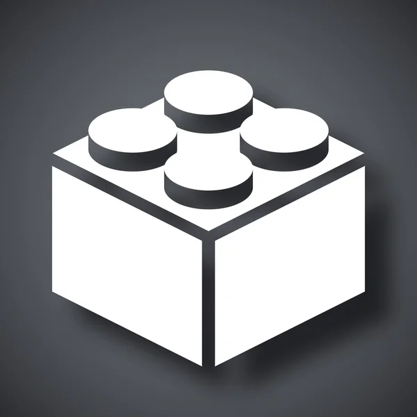 Stavební blok ikona — Stockový vektor