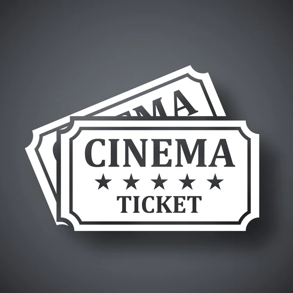 Icona dei biglietti del cinema — Vettoriale Stock